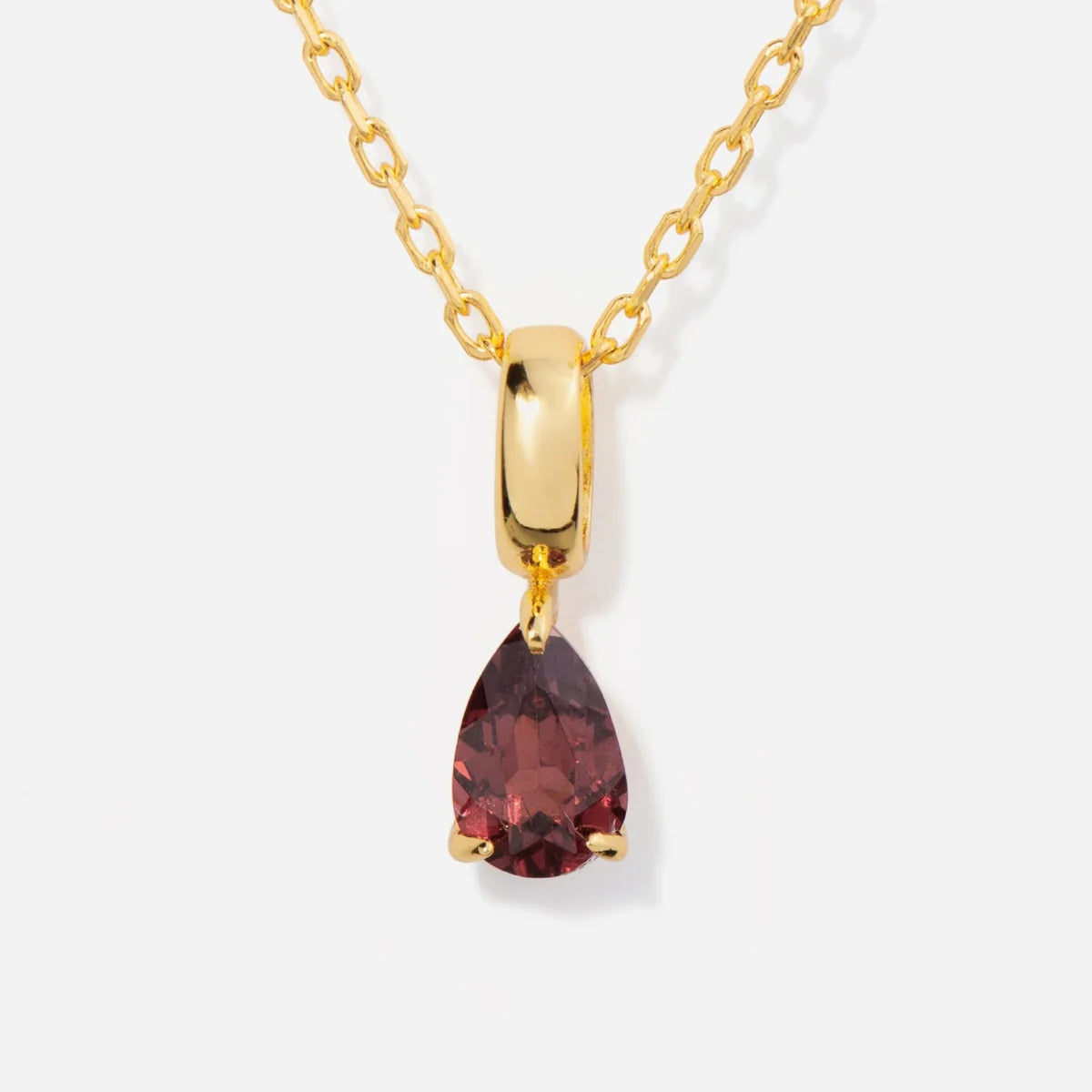 Radiant Birthstone Charm Necklace