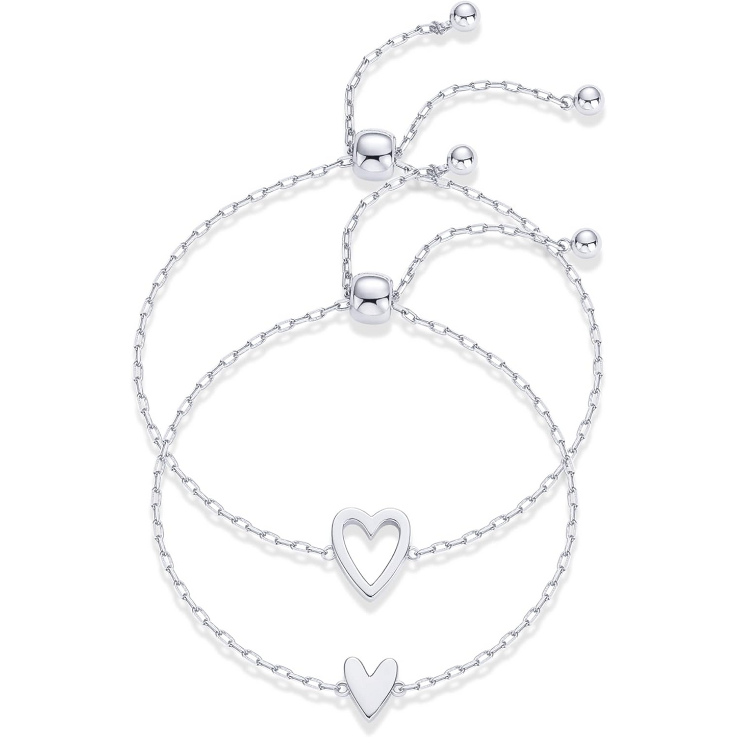 Shared Hearts Bracelet Set
