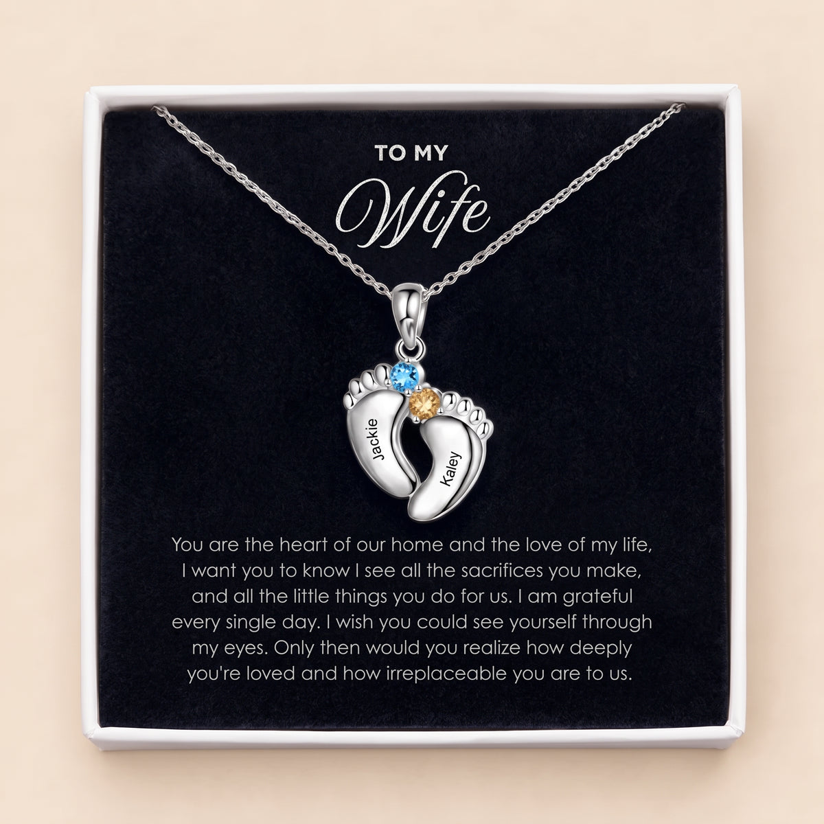 The Footprints You Carry Necklace