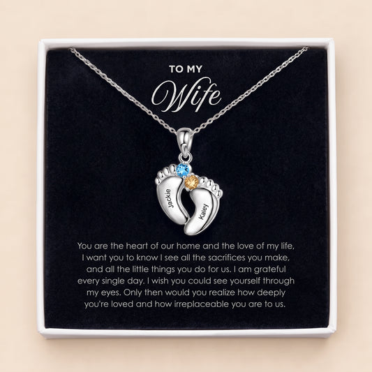 The Footprints You Carry Necklace