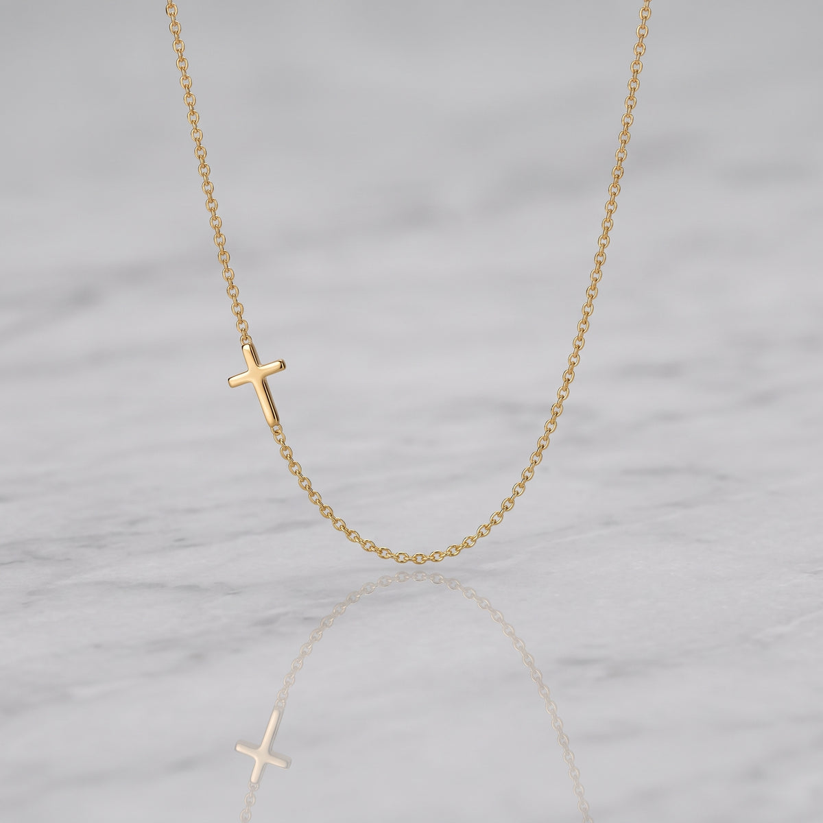 Haven Sideways Cross Necklace