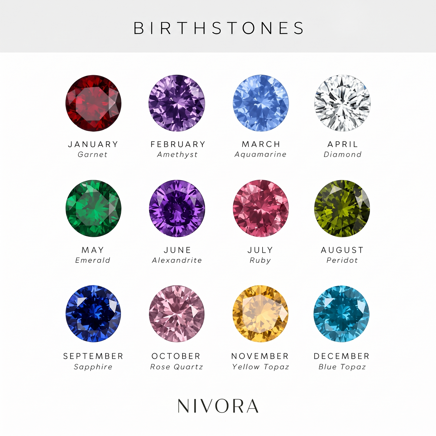 Nivora - Birthstone Bracelet