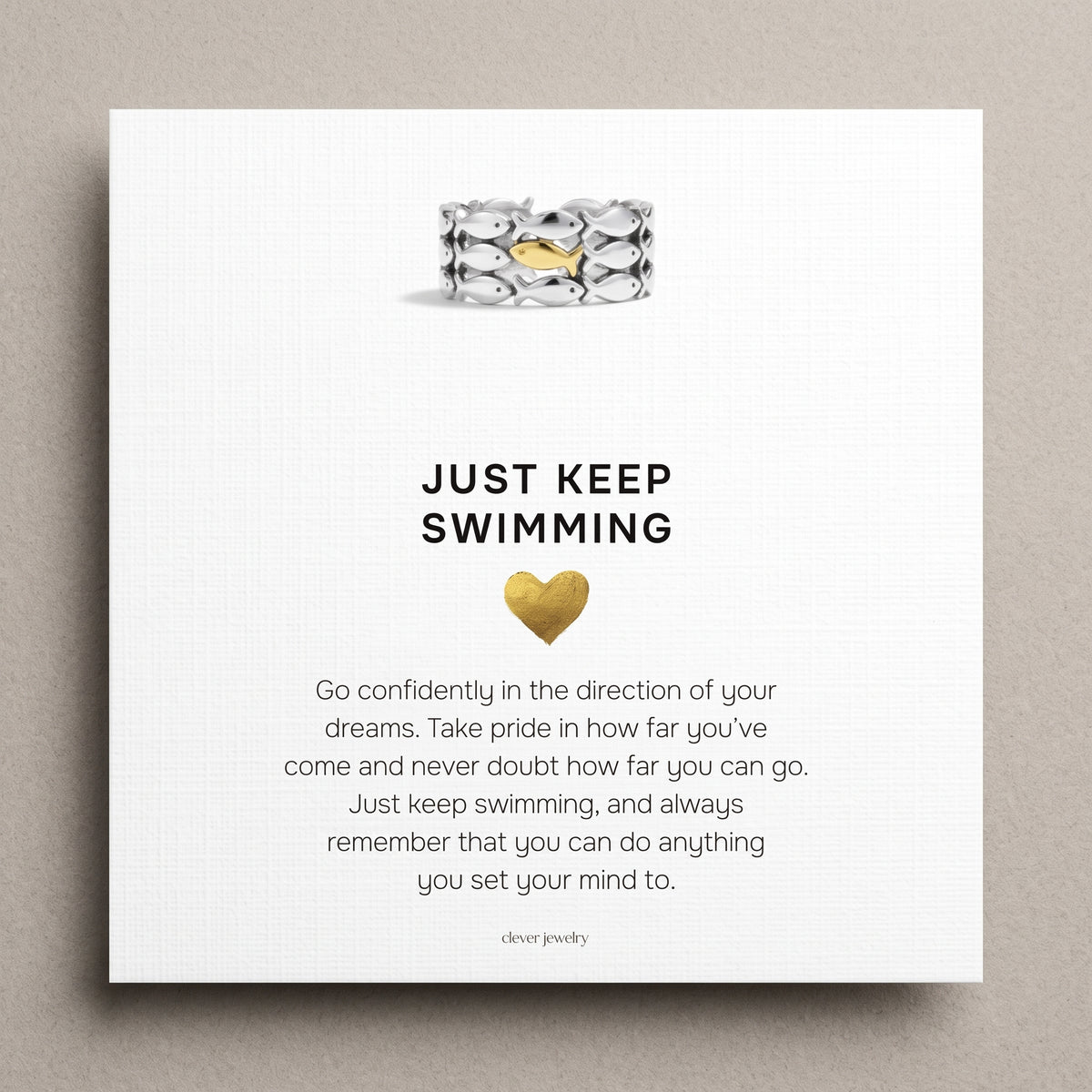 Keep Going Fish Ring