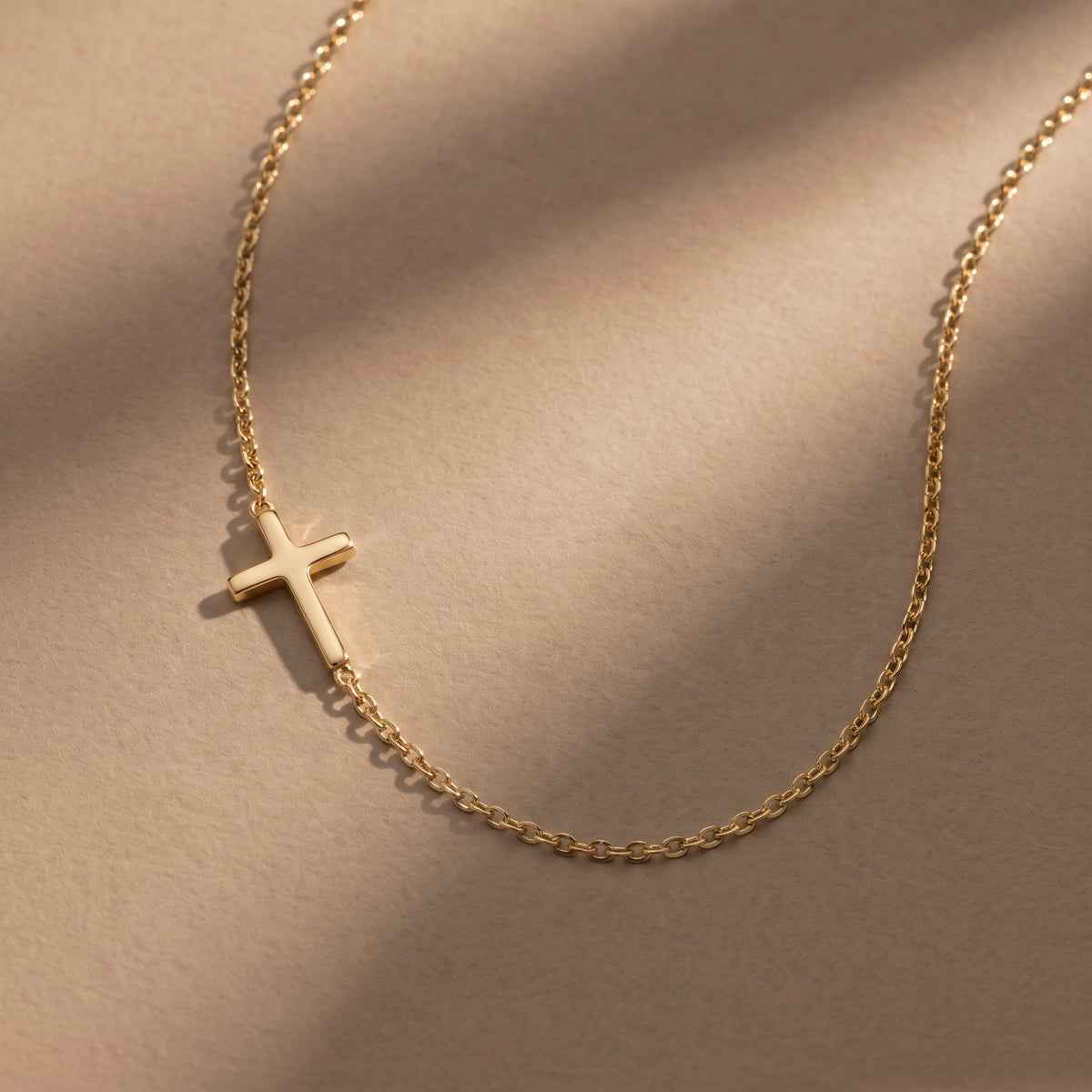 Haven Sideways Cross Necklace