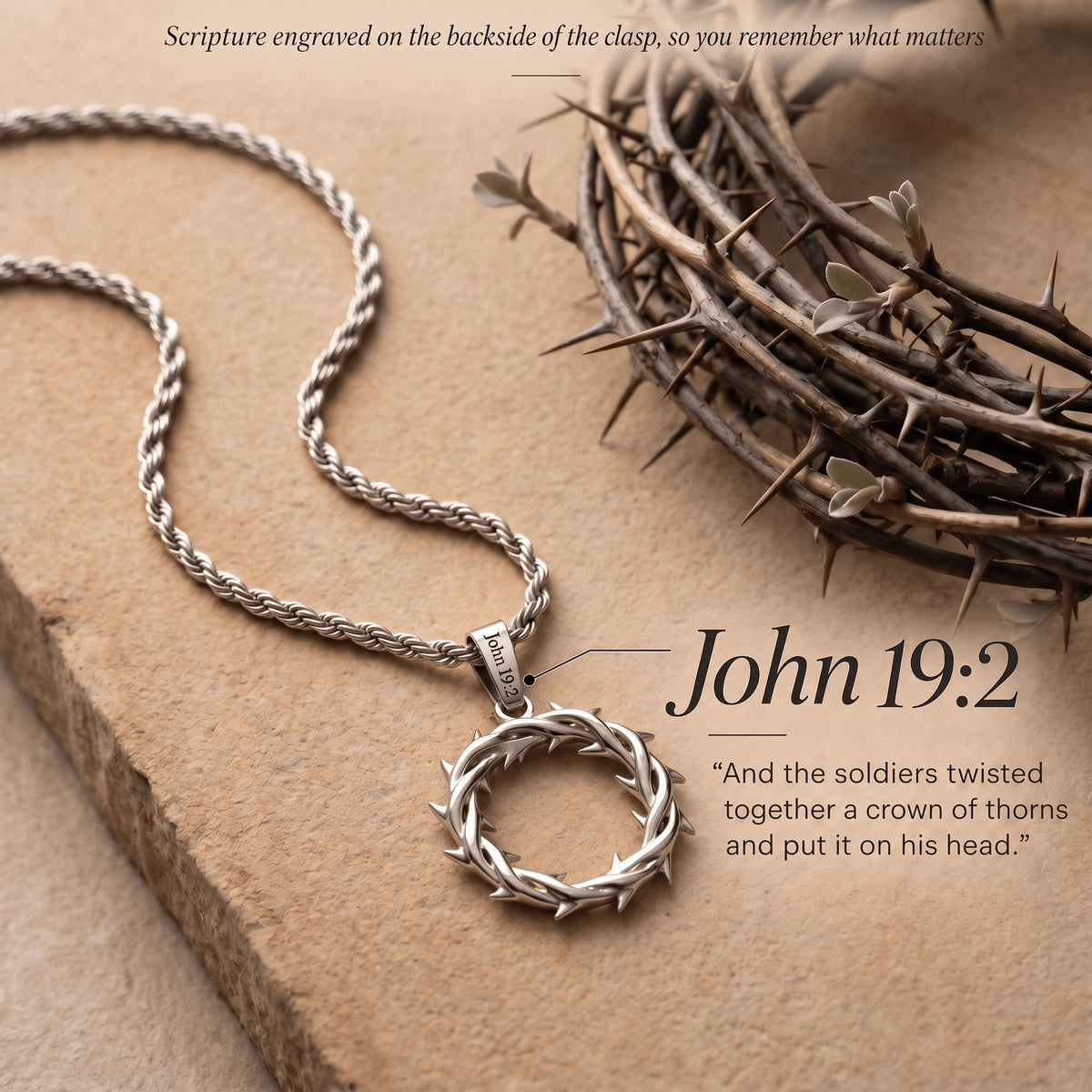 Faith Crown of Thorns Necklace