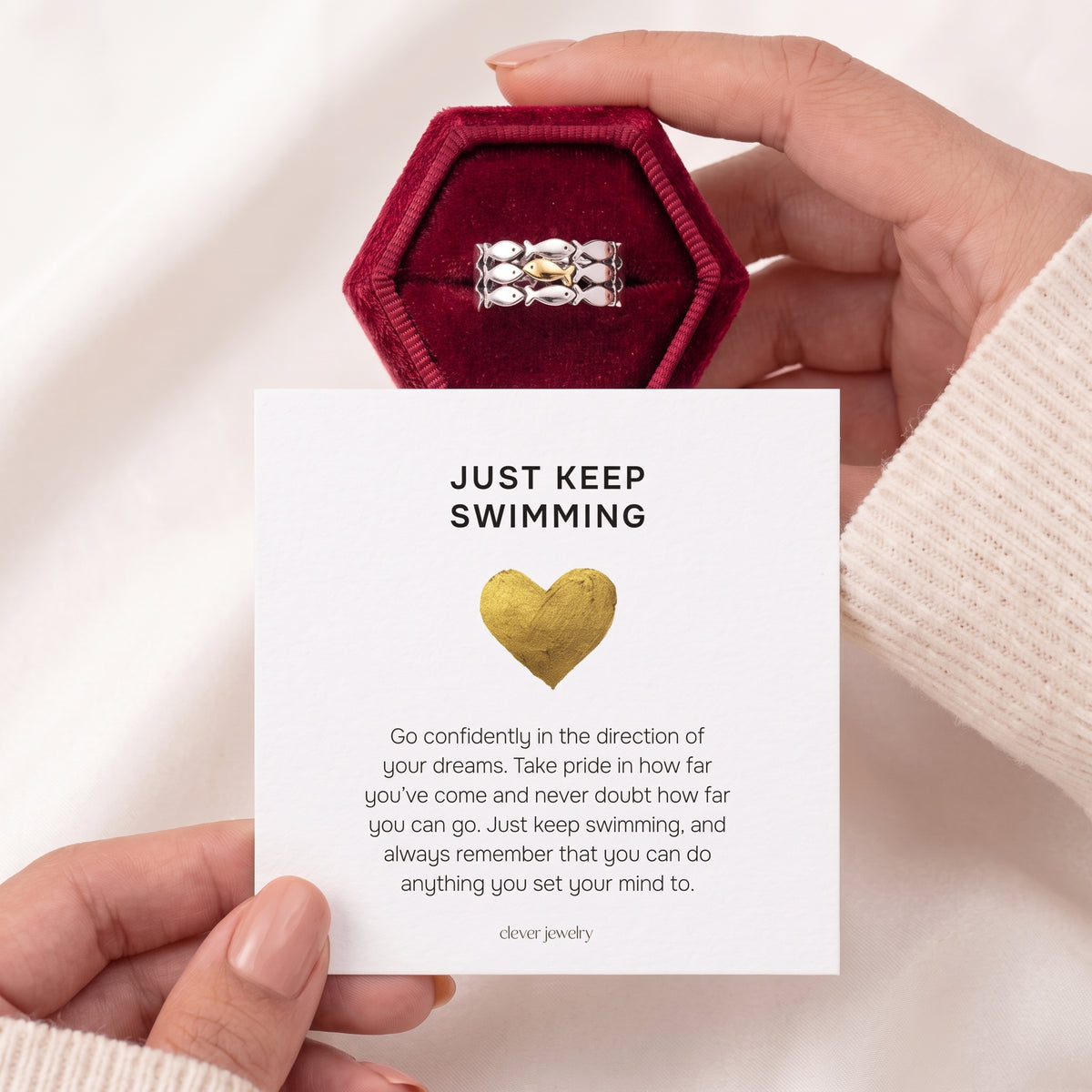 Keep Going Fish Ring