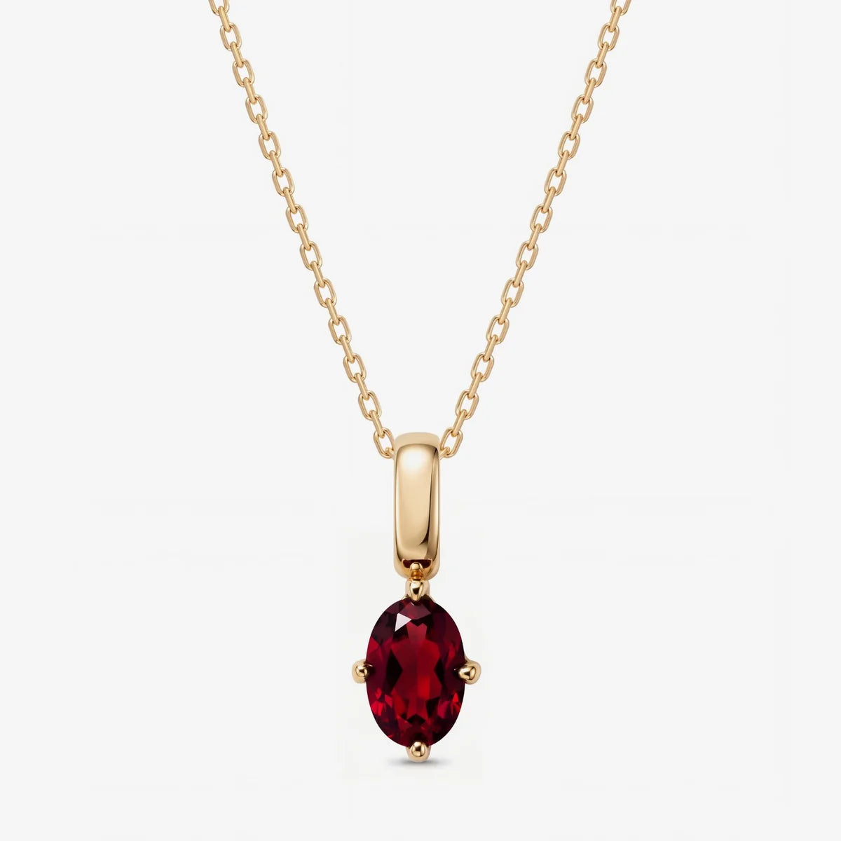 Radiant Birthstone Charm Necklace