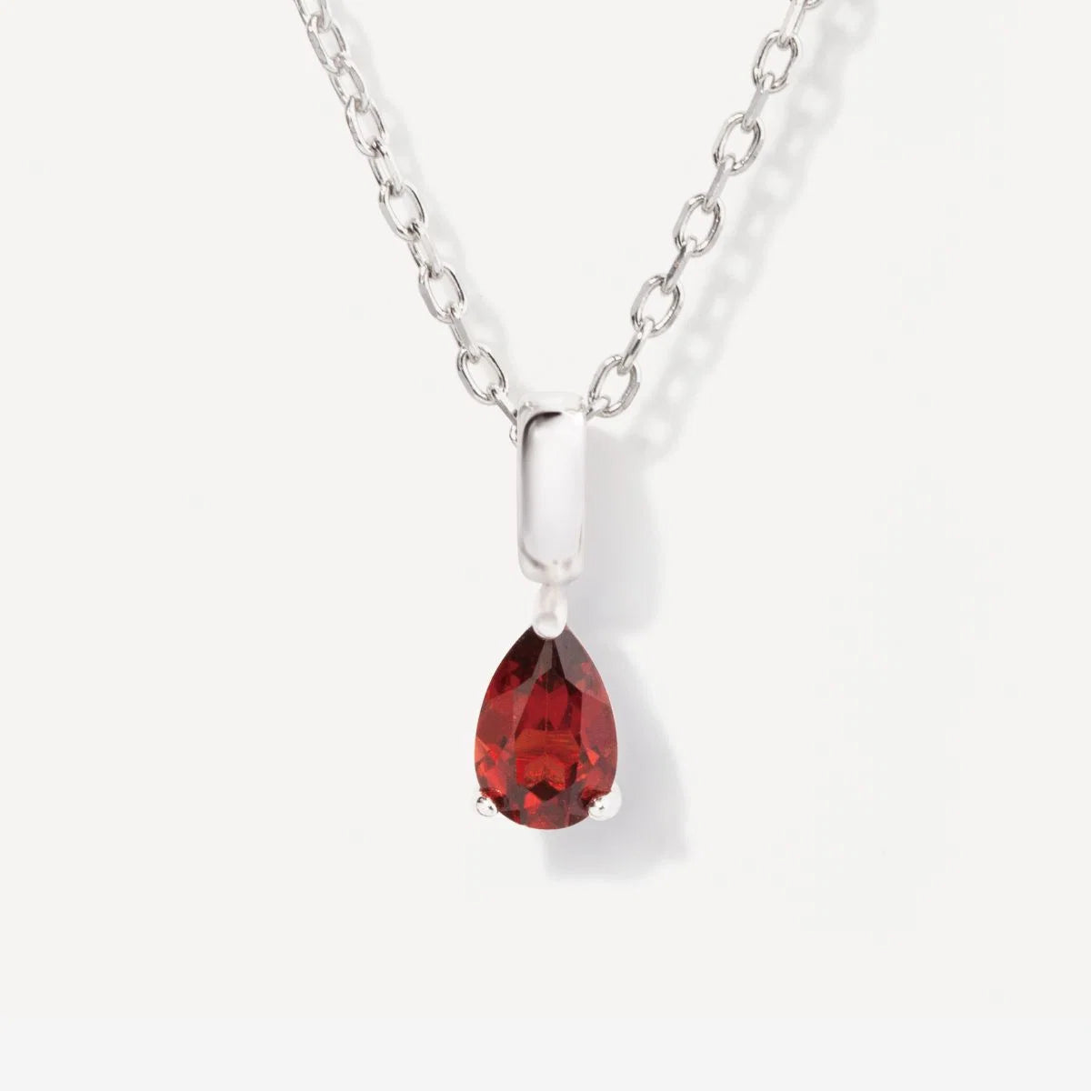 Radiant Birthstone Charm Necklace