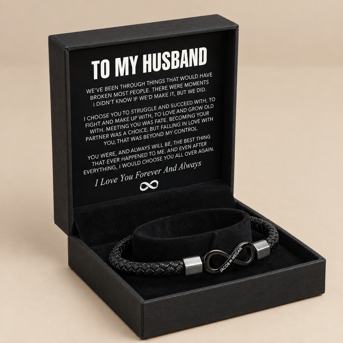 "To My Husband" Personalized Bracelet