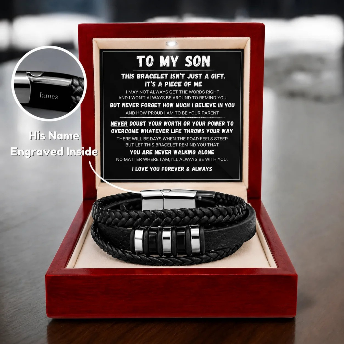 To My Son – Never Alone Bracelet