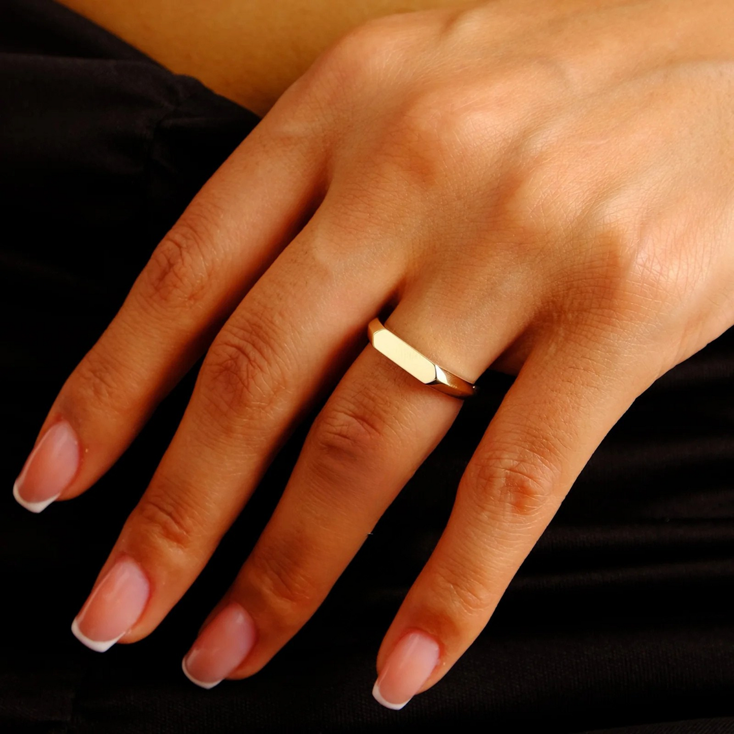 Engravable Bar Ring