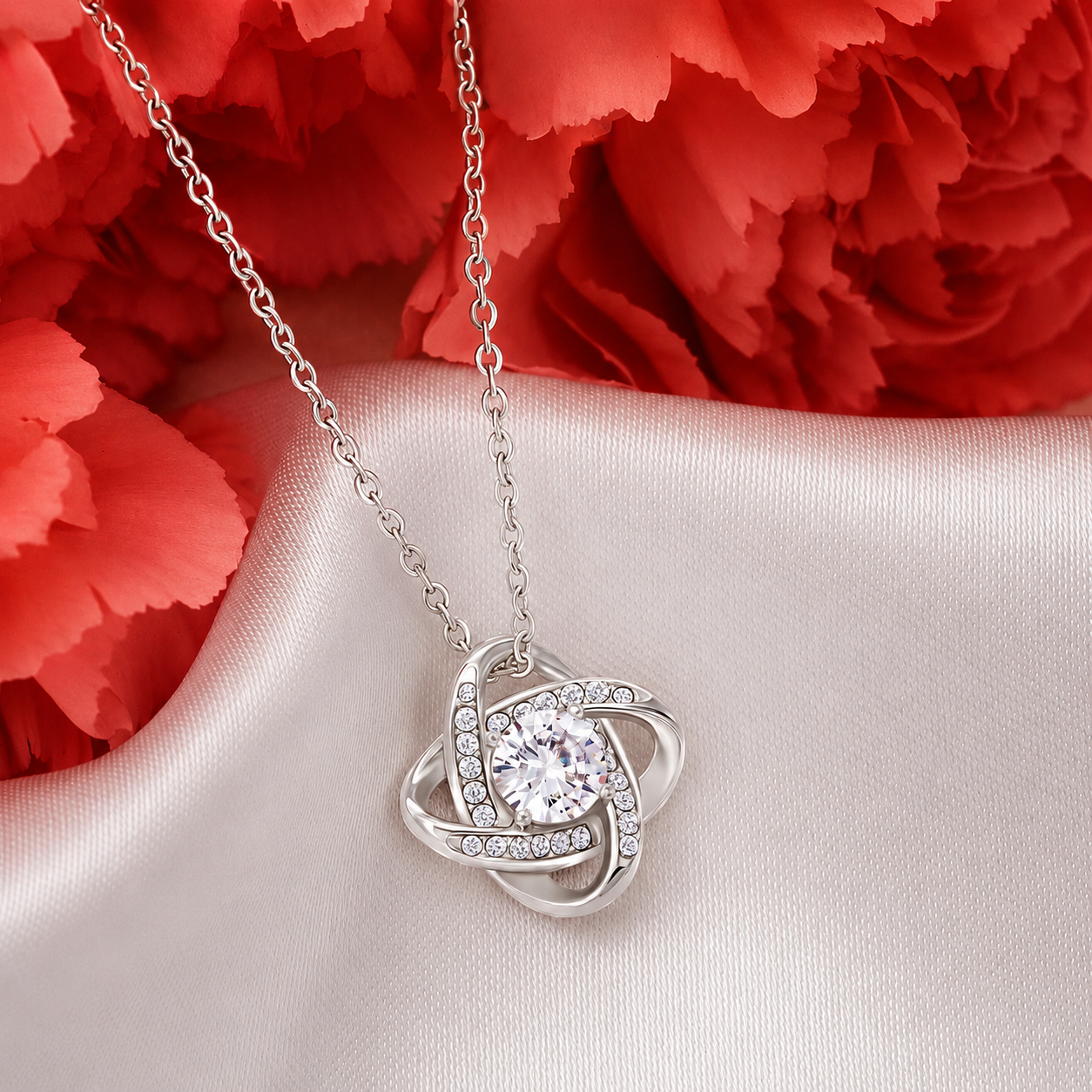 Forever Necklace Apple Box – Preserved Rose