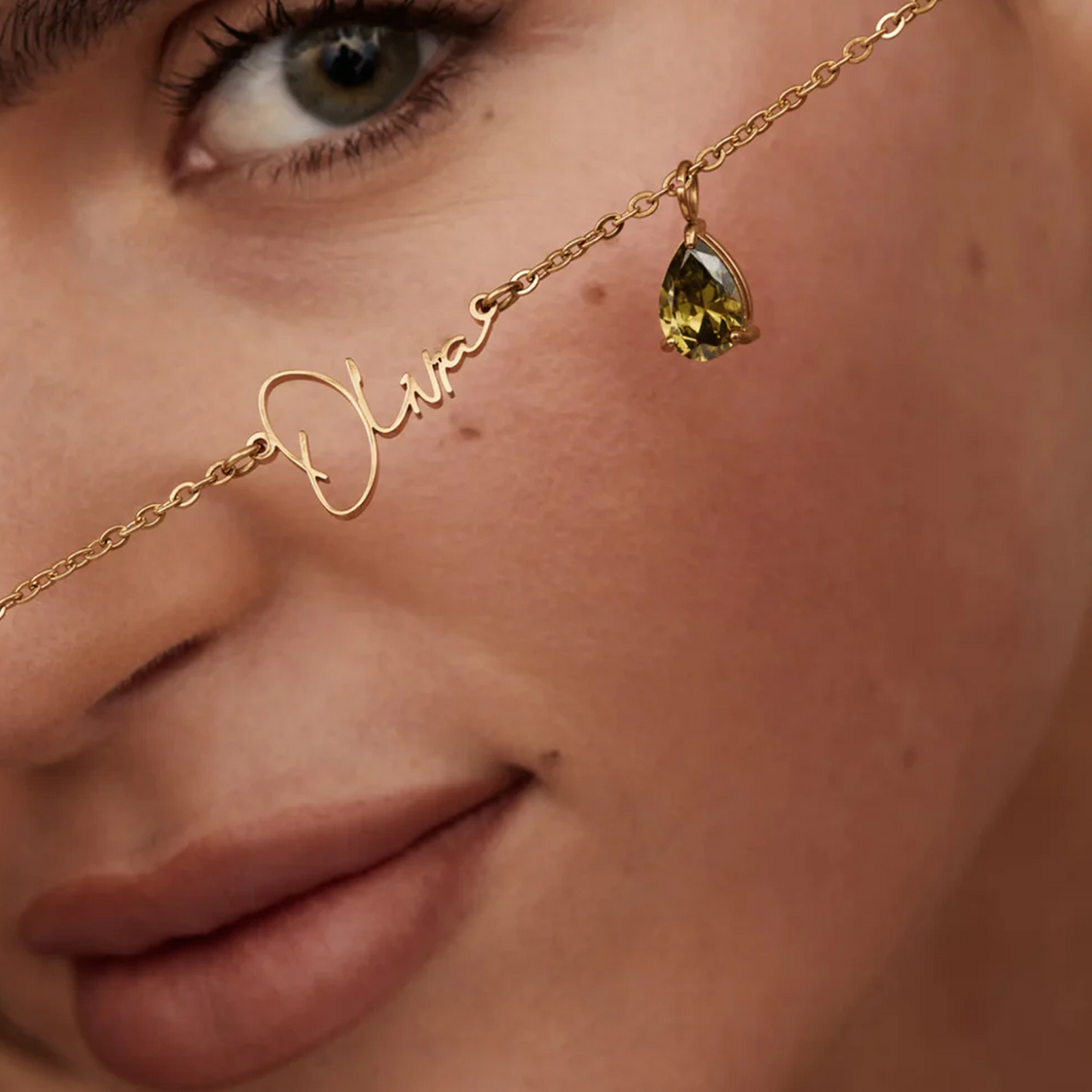 Collier Nom & Pierre