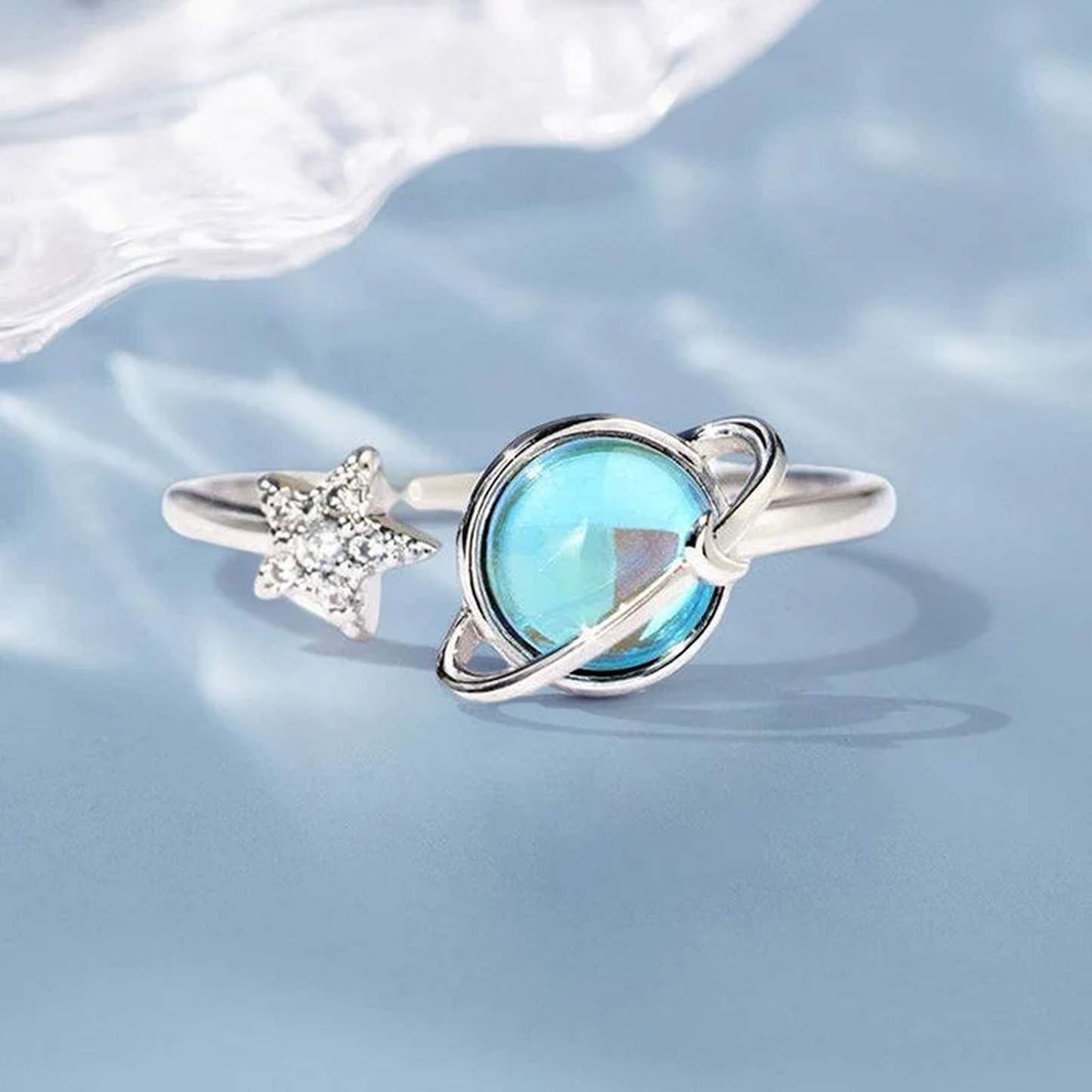 To My Daughter Moon & Star Ring