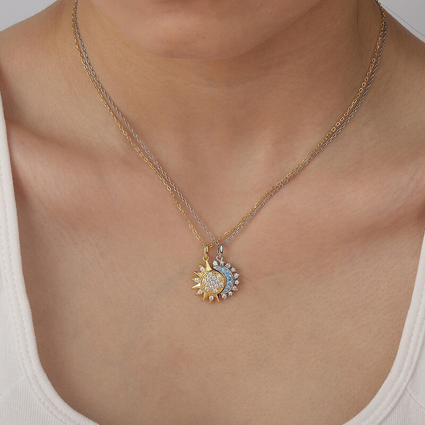 Sun and Moon Necklace