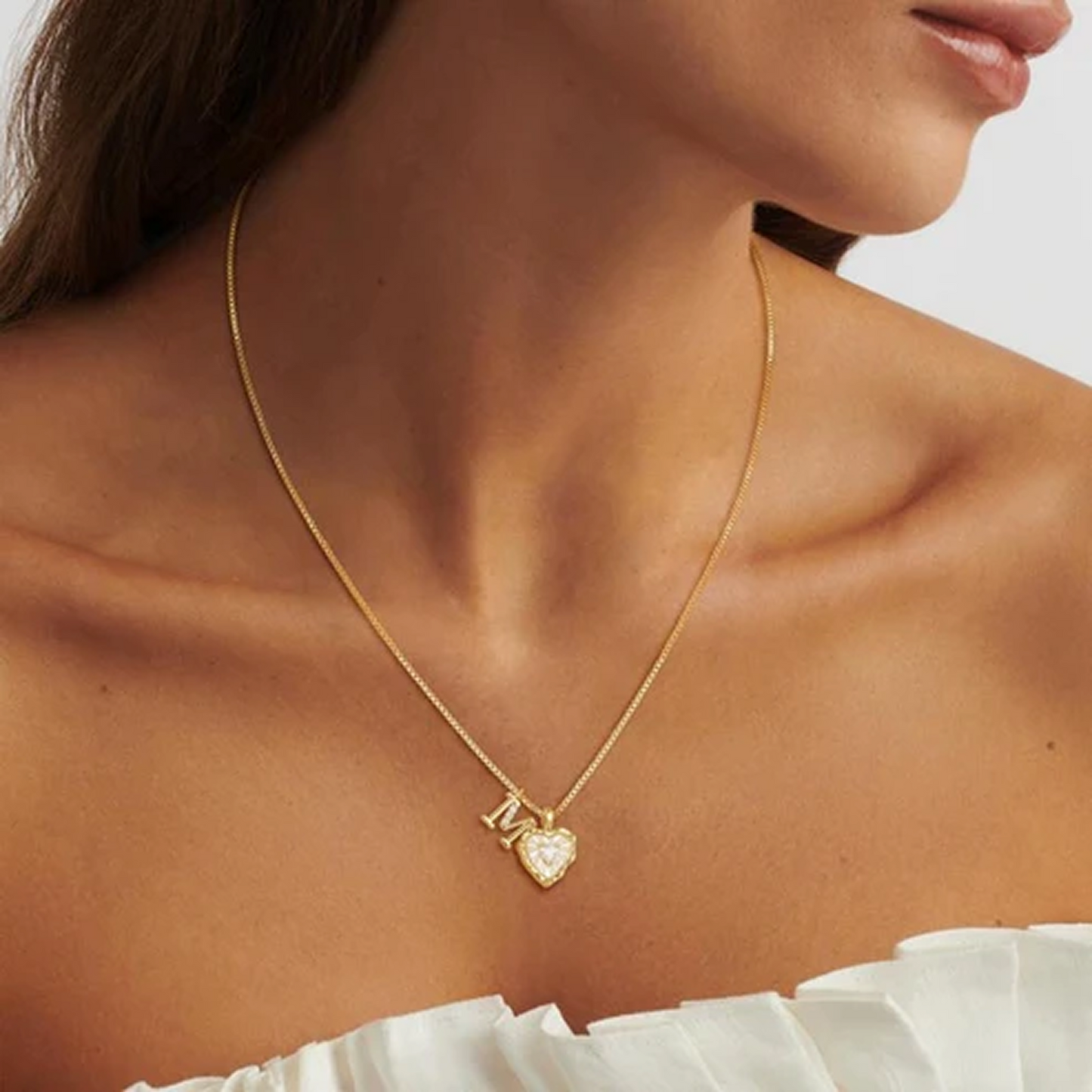 Love & Initial Necklace