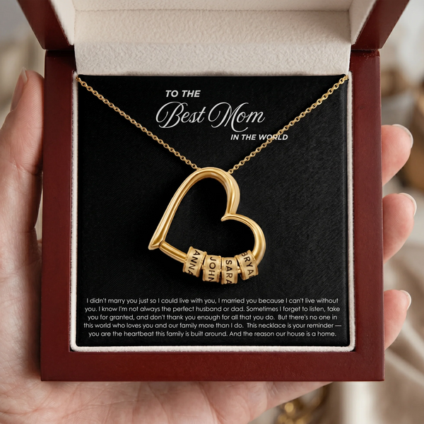 Heart of the Family Engraved Necklace